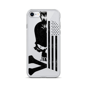 Skull and Flag QPUSA iPhone Case