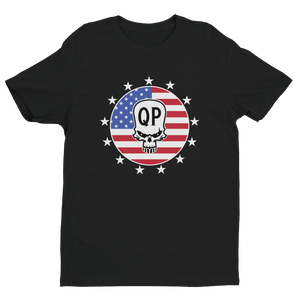 Mens/Womens QP American Flag Custom T-shirt